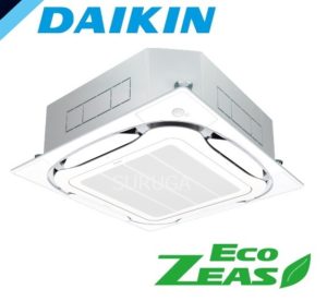 ダイキン EcoZEASシリーズ 天井カセット4方向 S-ラウンドフロー 5馬力 シングル 三相200V ワイヤード 標準省エネ 業務用エアコン