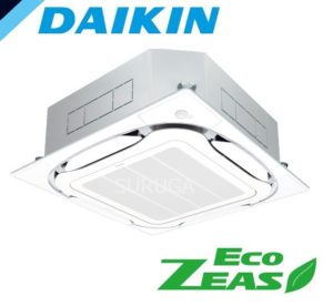 ダイキン EcoZEASシリーズ 天井カセット4方向 S-ラウンドフロー 2.3馬力 シングル 三相200V ワイヤレス 標準省エネ 業務用エアコン