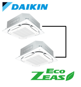 ダイキン 業務用エアコン EcoZEAS 天井カセット4方向 S-ラウンドフロー みまもりZEAS 10馬力 同時ツイン 標準省エネ