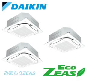 ダイキン 業務用エアコン EcoZEAS 天井カセット4方向 S-ラウンドフロー みまもりZEAS 8馬力 同時トリプル 標準省エネ