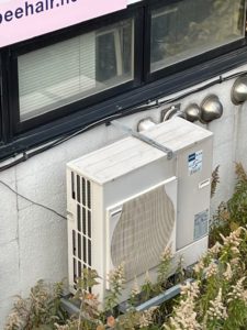 業務用エアコンリース　札幌市　美容室様　業務用エアコン交換工事